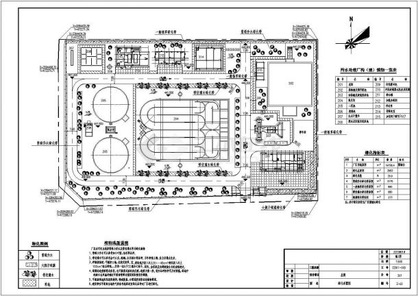 [重庆]污水处理厂施工工艺图污水处理厂CAD给排水设计平面布置图-图二
