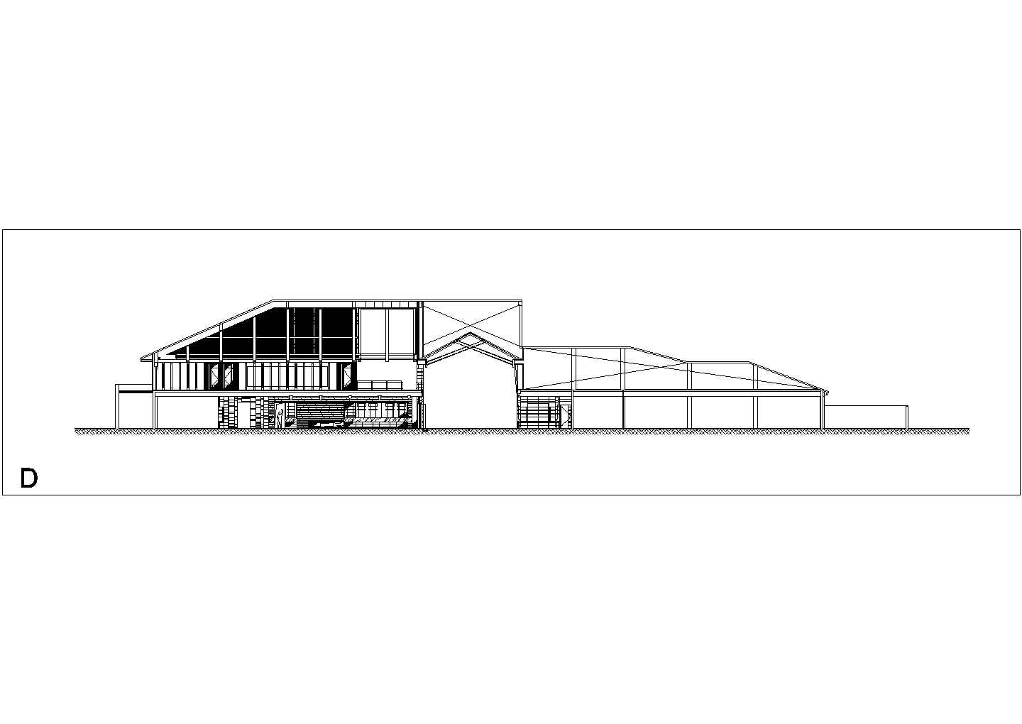 某别墅样板房高尔夫会所CAD详细构造平立面设计图