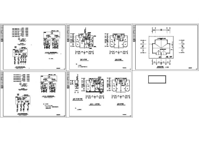 某带有系统图的多层住宅楼电气施工图_图1