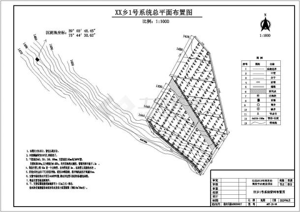 吉林省大安市某2万亩节水灌溉建设项目施工CAD图纸（含低压管道灌结合滴灌）-图一
