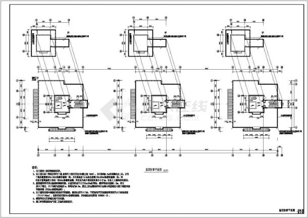 某底商住宅楼强弱电CAD详细电气设计施工图-图二