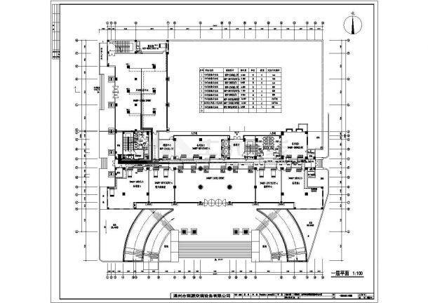 江苏省某市公安局指挥中心综合楼全套暖通空调设计施工CAD图纸-图二