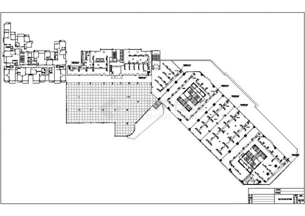 安徽六安市某大型商业街中央空调系统全套施工设计cad图纸-图二