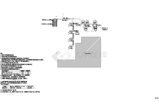 某风水消防CAD电气施工节点平面图-图一