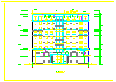 某地区宾馆建筑全套cad设计施工图（附效果图）_图1