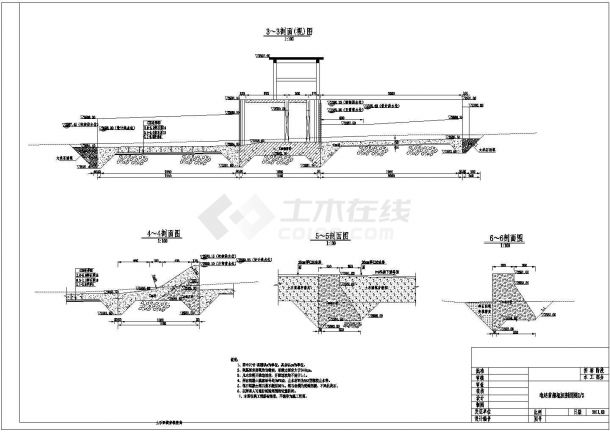 湖北省鄂州市某大型水电站工程全套施工设计CAD图纸（含水利枢纽）-图二