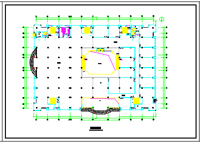 某大型国际购物广场室内外装修cad施工图纸-图二