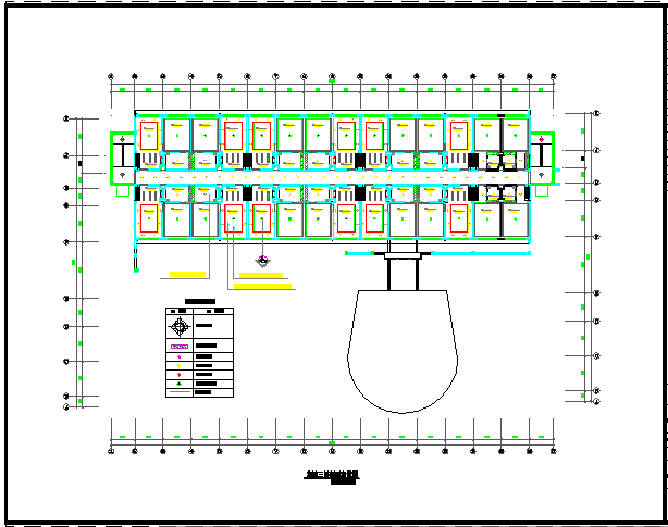 某宾馆装修CAD设计完整施工图宾馆三层顶面图