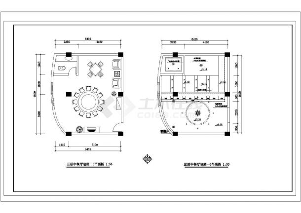 某酒店平面CAD详细节点完整设计布置图-图一