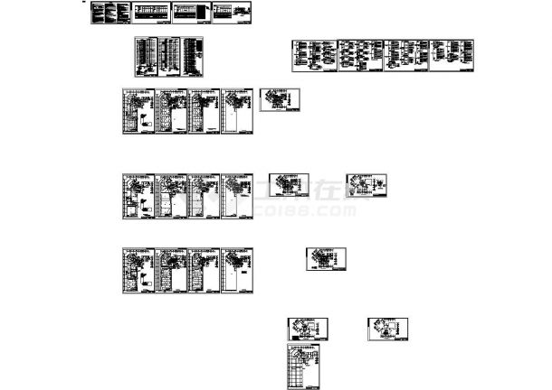 陕西某一类高层商住楼强弱电设计CAD施工图纸，共三十张（含设计说明）-图一