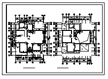 二层别墅建筑设计CAD施工详图-图二