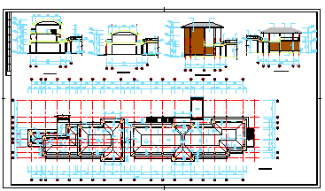 某繁华城市中心商业街CAD建筑设计施工图纸_图1