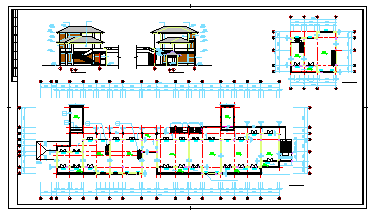 某繁华城市中心商业街CAD建筑设计施工图纸-图二