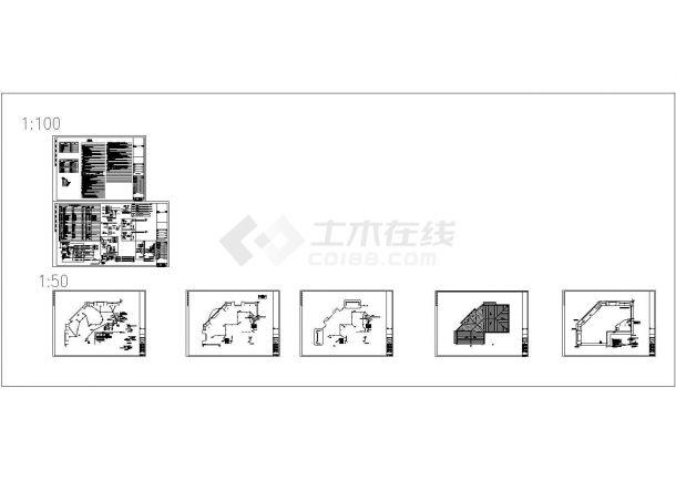 [施工图][贵州]大型职教安置房强电系统施工图纸166张-图一