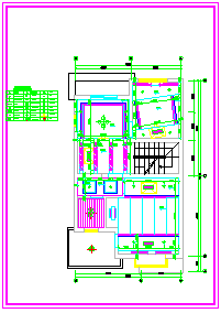某复式户型室内装饰cad平面设计施工图纸_图1