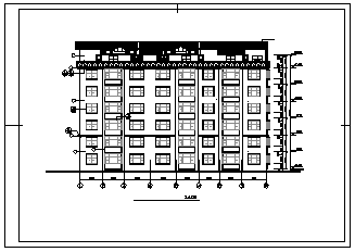 某高层跃层住宅楼建筑CAD设计施工图纸-图二