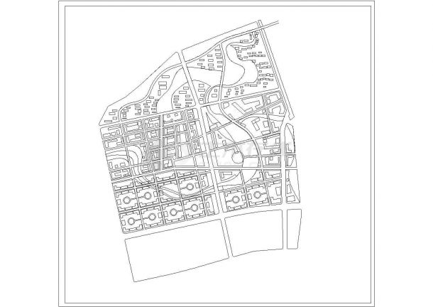 某医药城规划CAD设计完整大样图纸-图一