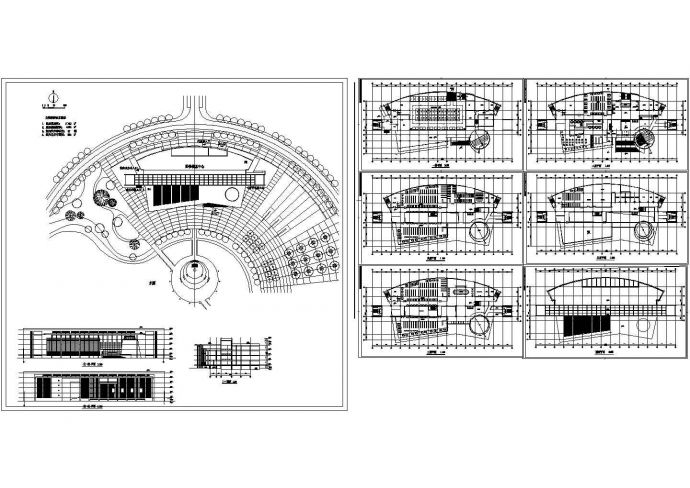 【南京】某图书信息中心建筑设计施工CAD全套图纸_图1