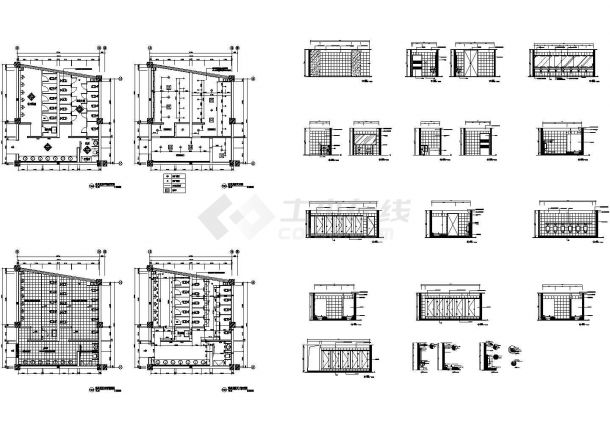 【合肥】某大型商场卫生间建筑施工CAD全套图纸-图一