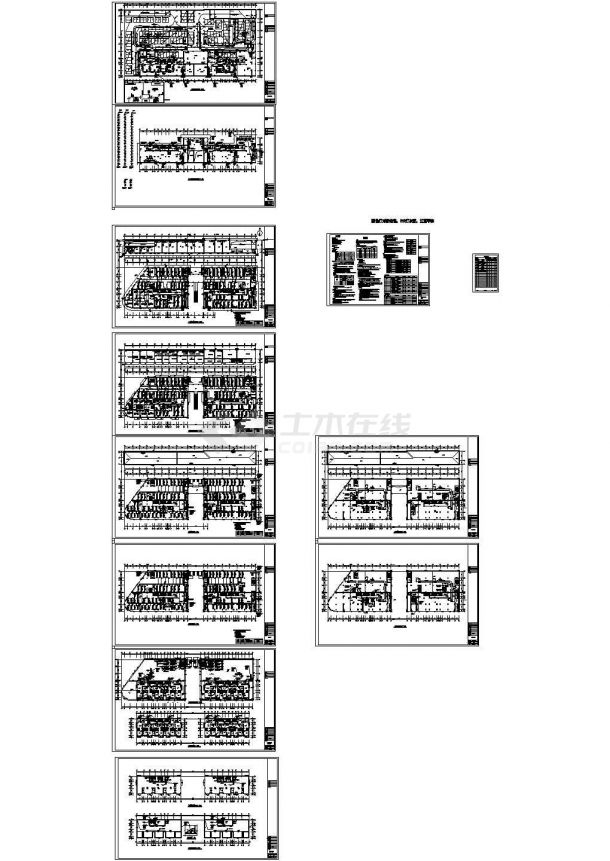 商贸城空调通风设计施工CAD图纸-图二