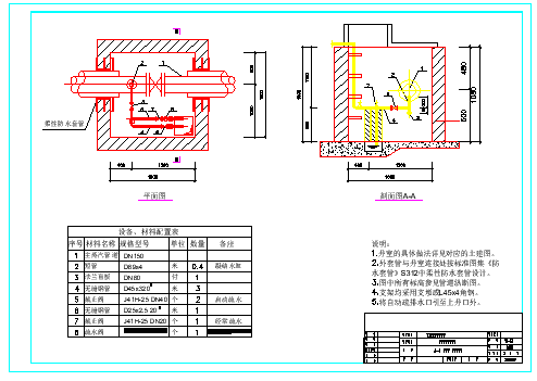 某工业园供热管道设计cad施工图纸-图二
