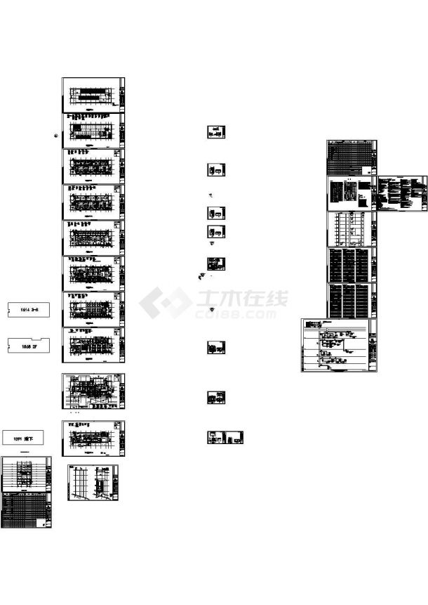 江苏省某服务中心暖通工程施工图（空调,通风,防排烟,冷热源）-图一