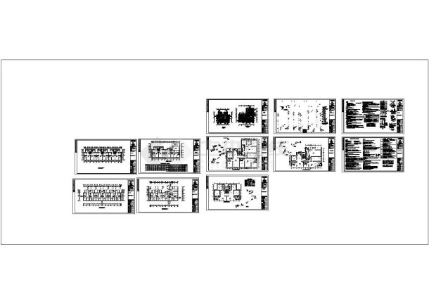 新疆某六层住宅楼水暖施工CAD图纸-图一