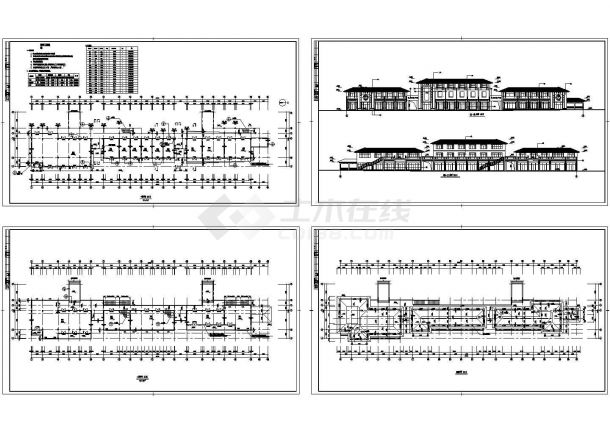桐乡河滨小区二层商业街设计建筑CAD图纸设计-图一