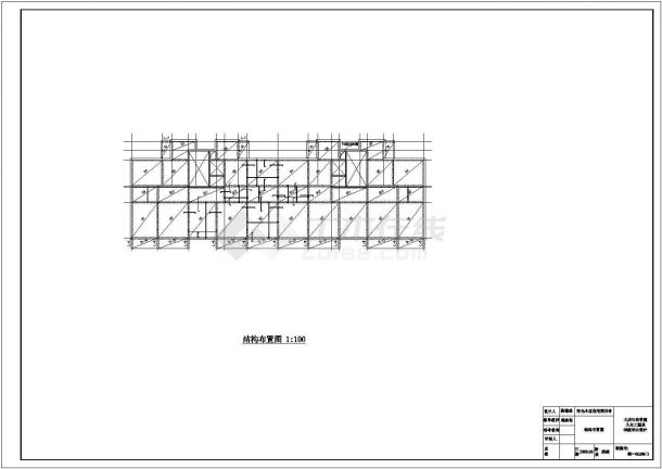 某6309平米14层剪力墙框架结构设计住宅楼CAD结构图-图一