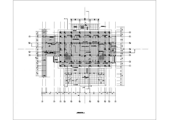 某大观楼底层CAD设计节点完整平面图_图1