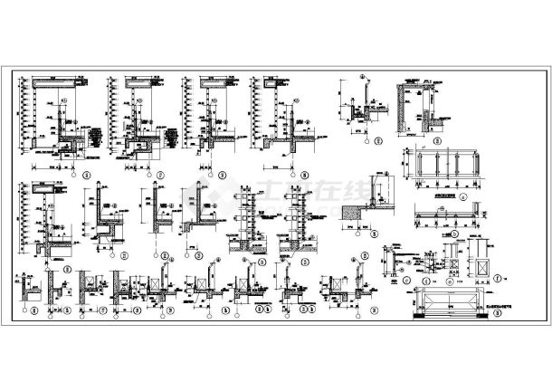 广东某98层三重结构体系相互作用的伸臂桁架及腰桁架综合大厦建筑CAD图纸（高441米D座）-图二