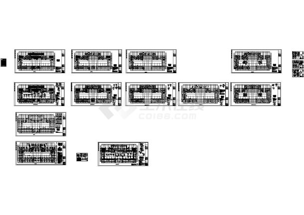 4层框架结构国际小学教学楼结构施工图（CAD、16张）-图一