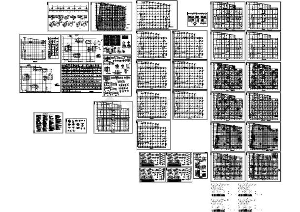 现浇空心楼板高层住宅全套结构设计施工图-图一