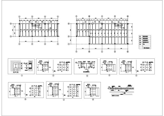某钢结构螺栓连接节点CAD设计构造详图_图1