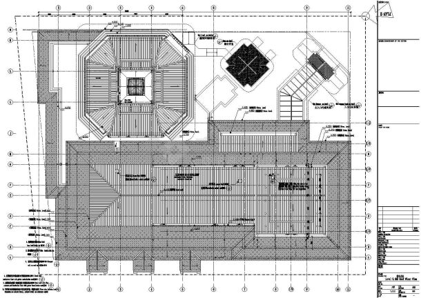 某2241.86平米展览展馆CAD建筑方案设计图标高9.450平面图-图一