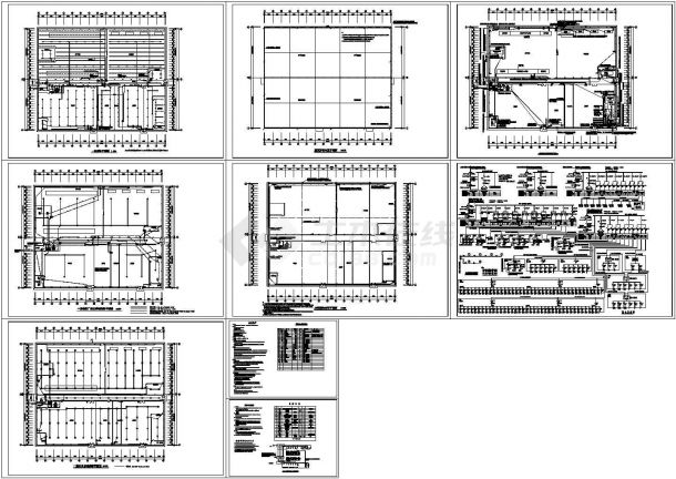 印刷厂房CAD电气设计图-图一
