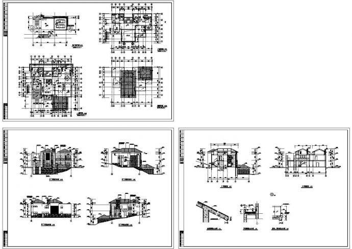 某二层带地下室框架结构欧式小别墅设计cad全套建筑施工图（甲级院设计）_图1