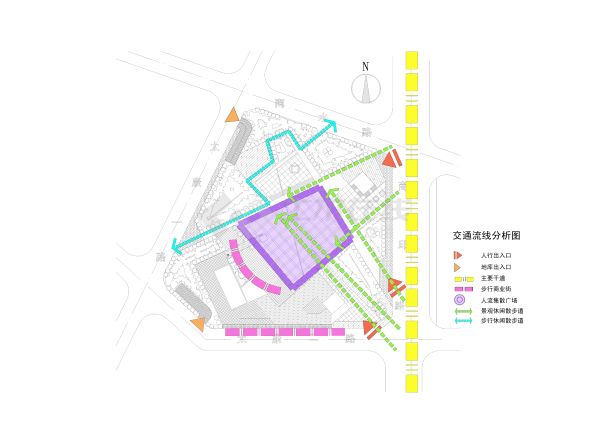 山东青岛广场人防地下室掩蔽工程景观设计方案-图二