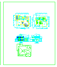 三套两层别墅方案建筑设计施工图-图二