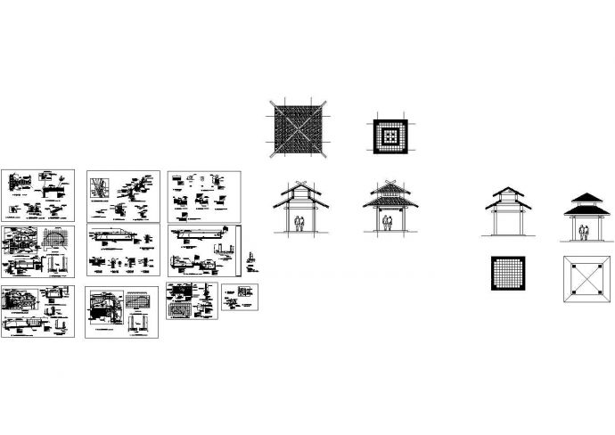 荷花别墅景观施工节点CAD详图_图1