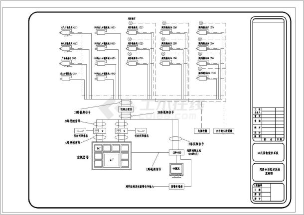 某监控系统CAD设计完整节点结构图-图一