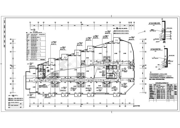 办公楼强电设计CAD施工图-图一