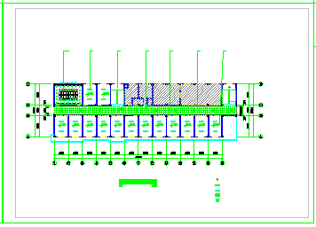 某技术学校大楼室内装饰装修cad施工设计图纸_图1