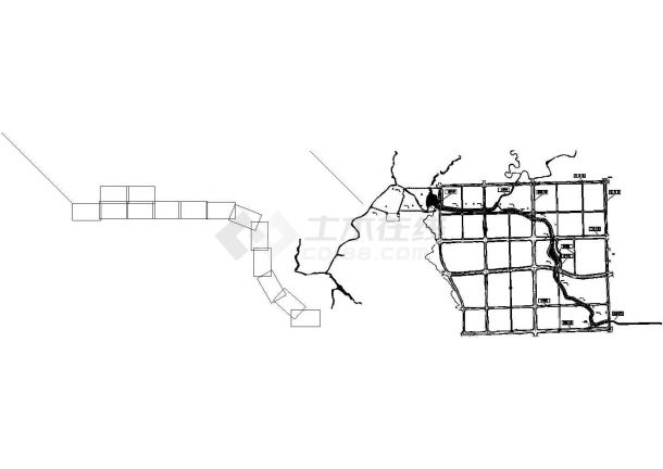 重庆污水处理厂工艺设计建筑施工cad图纸（含管网图）-图二