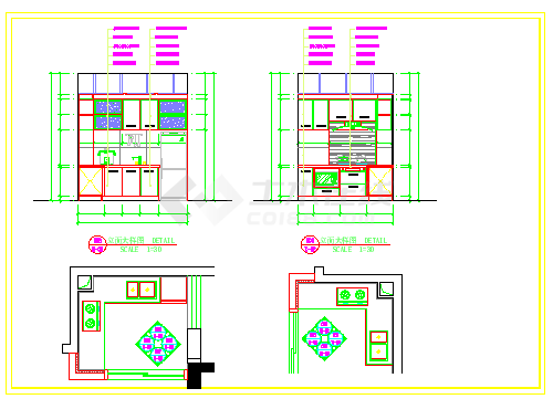 名景阁室内家装CAD设计施工图纸-图二