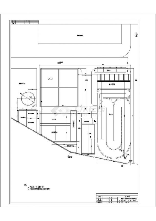 [山西]每年柠檬酸盐工程废水治理气柜CAD设计节点定位-图一