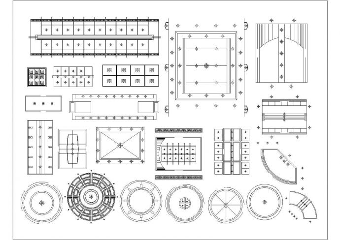 某天花集锦CAD大样详细施工图_图1