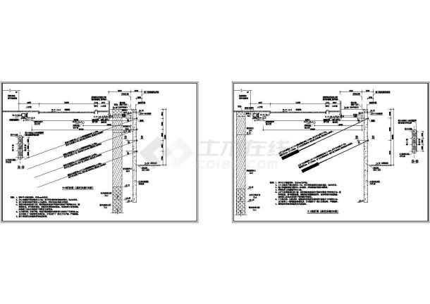 [山东]15米深基坑桩锚支护优化设计施工图-图二