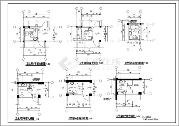 安徽省天长市某高档小区总平面设计施工CAD图纸-图二