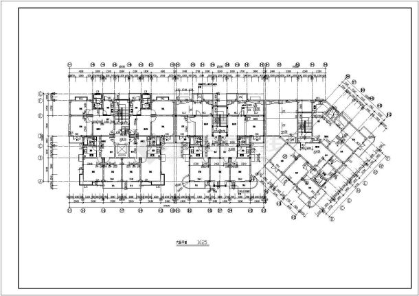 安徽省芜湖市金玉良园小区建筑全套施工设计CAD图纸-图二